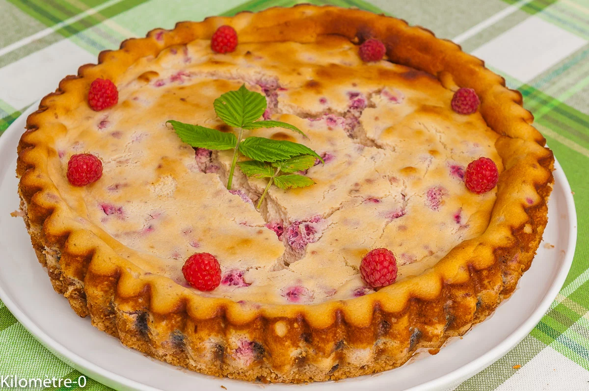 Photo de recette de cheesecake, fruits rouges, ricotta, facile, rapide, léger, framboises, Kilomètre-0, blog de cuisine réalisée à partir de produits de saison et issus de circuits courts