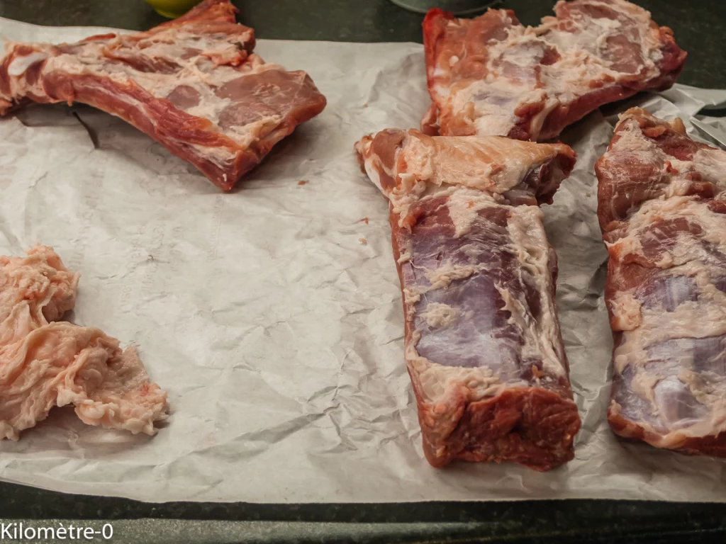 Travers de porc façon Louisiane aux graines de sésame - Étape 1