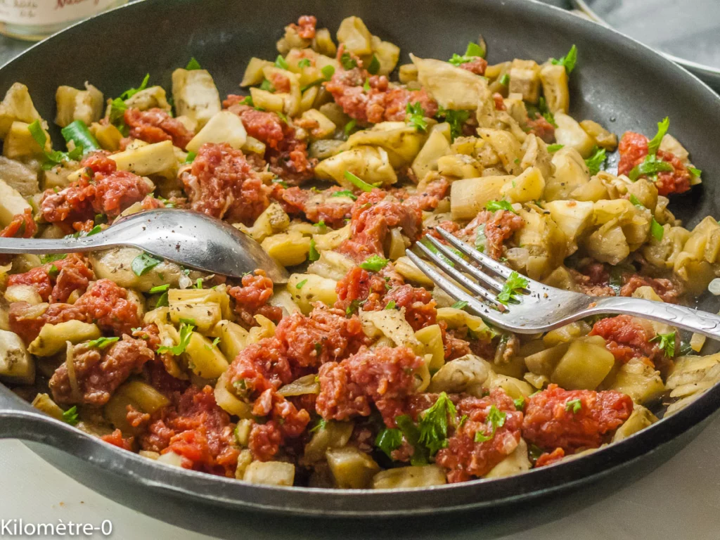 Aubergines farcies aux merguez - Étape 7