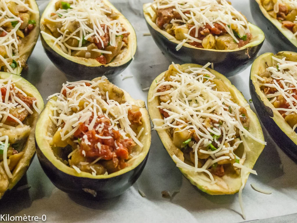 Aubergines farcies aux merguez - Étape 9