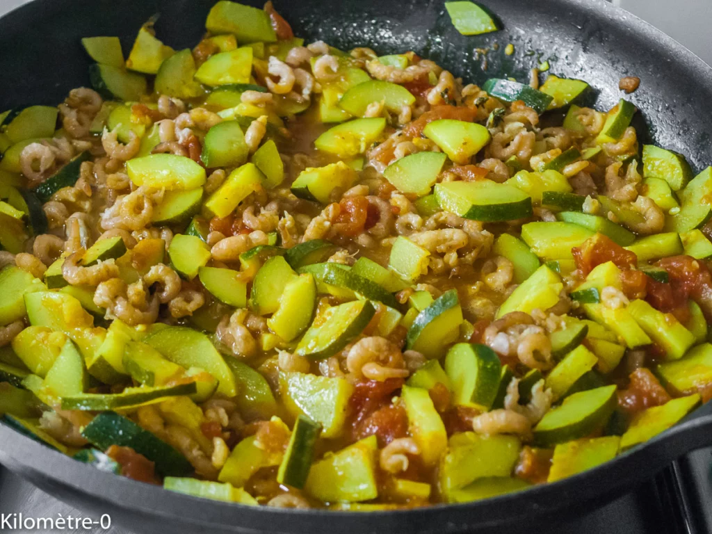 Crevettes aux courgettes et aux épices - Étape 7