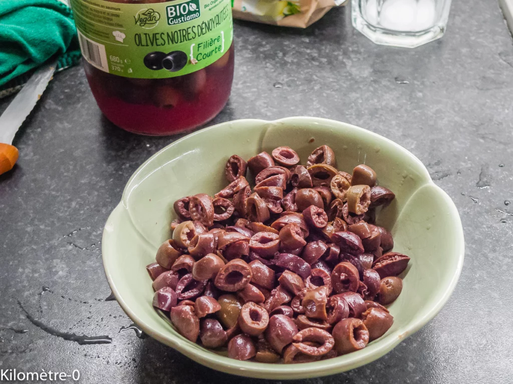 Pizza olives et ricotta - Étape 2