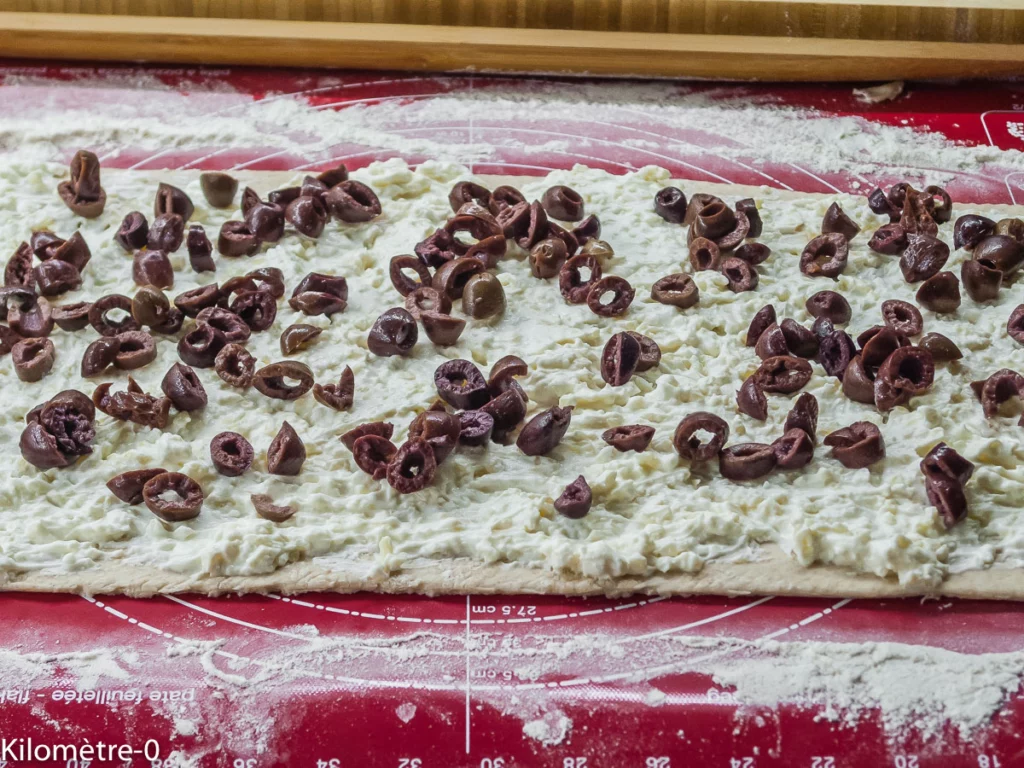 Pizza olives et ricotta - Étape 4