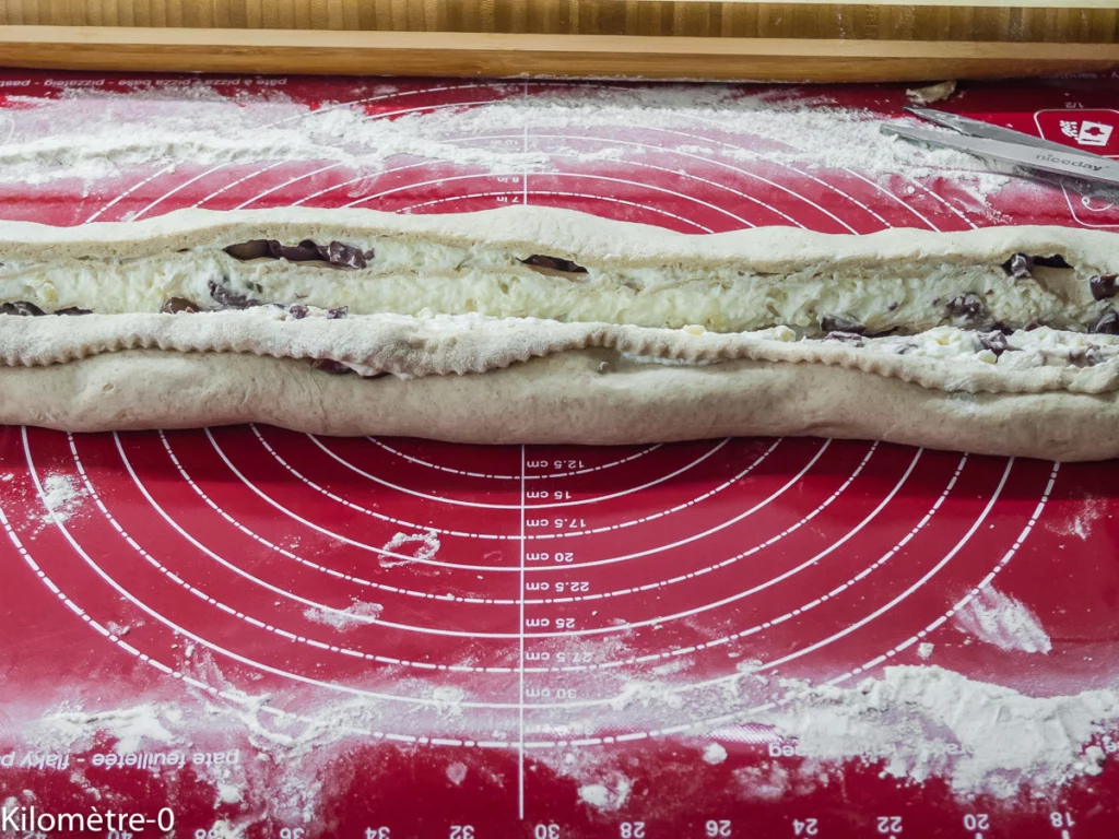 Pizza olives et ricotta - Étape 6