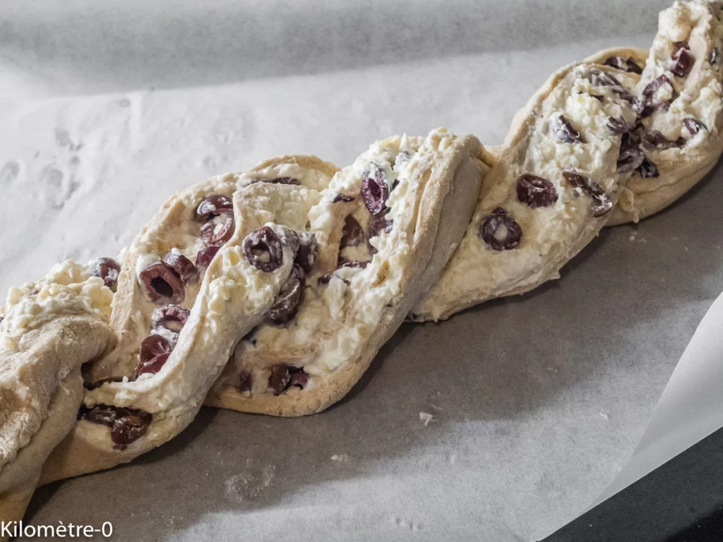 Pizza olives et ricotta - Étape 7