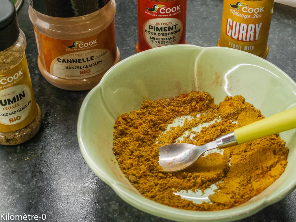 Curry d&rsquo;aubergines aux boulettes de boeuf - Étape 3