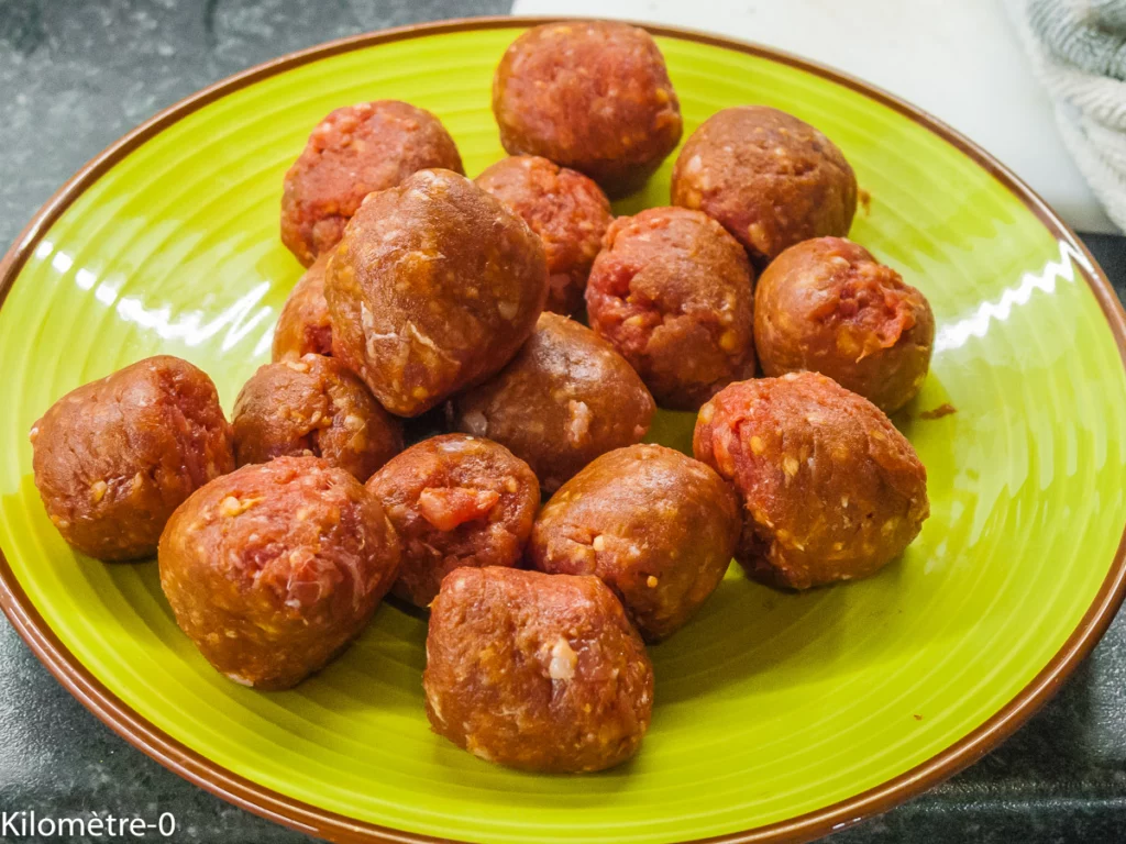 Curry d&rsquo;aubergines aux boulettes de boeuf - Étape 7