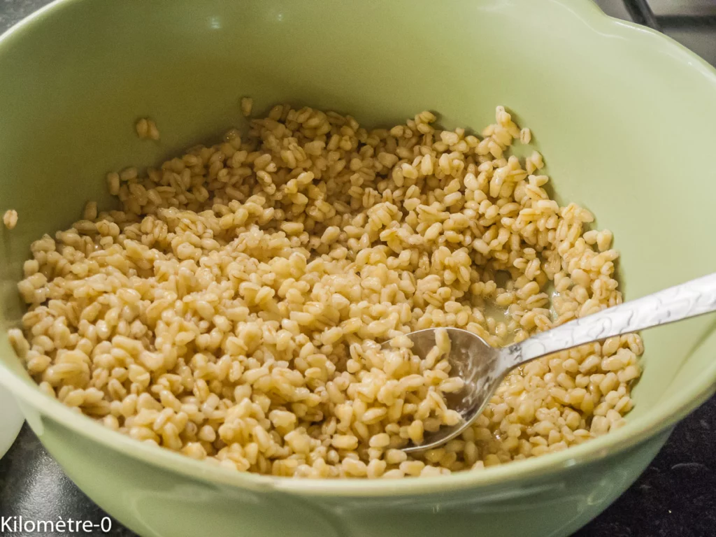 Salade de blé, légumes de début d&rsquo;été - Étape 8