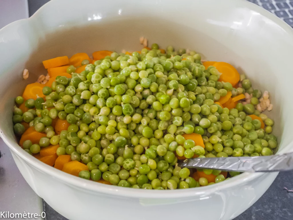 Salade de blé, légumes de début d&rsquo;été - Étape 9