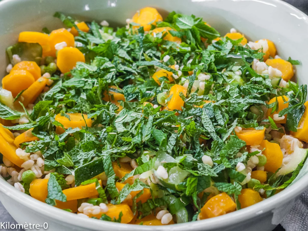 Salade de blé, légumes de début d&rsquo;été - Étape 11