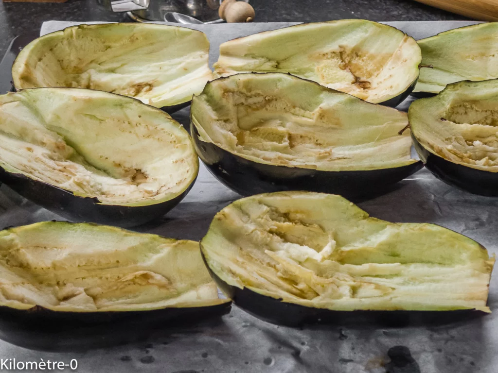 Aubergines farcies  à la marocaine - Étape 3