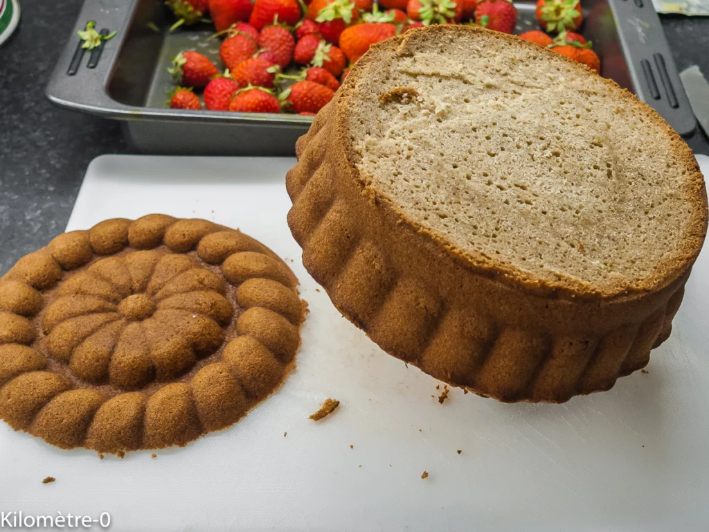 Gâteau d&rsquo;anniversaire fraises chantilly - Étape 8