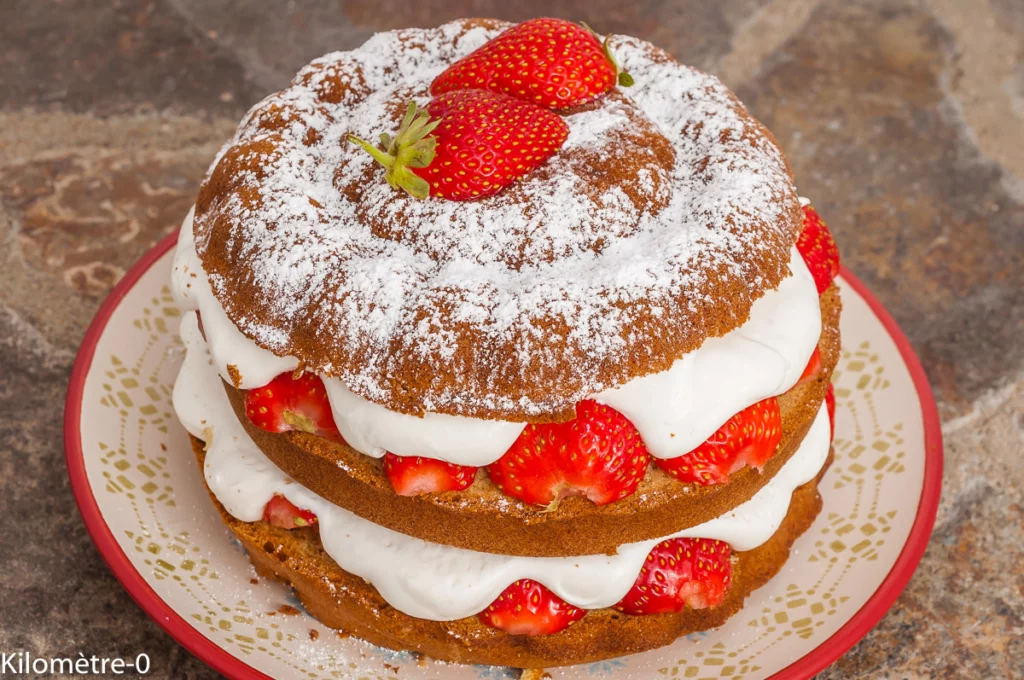 Gâteau d&rsquo;anniversaire fraises chantilly - Étape 12