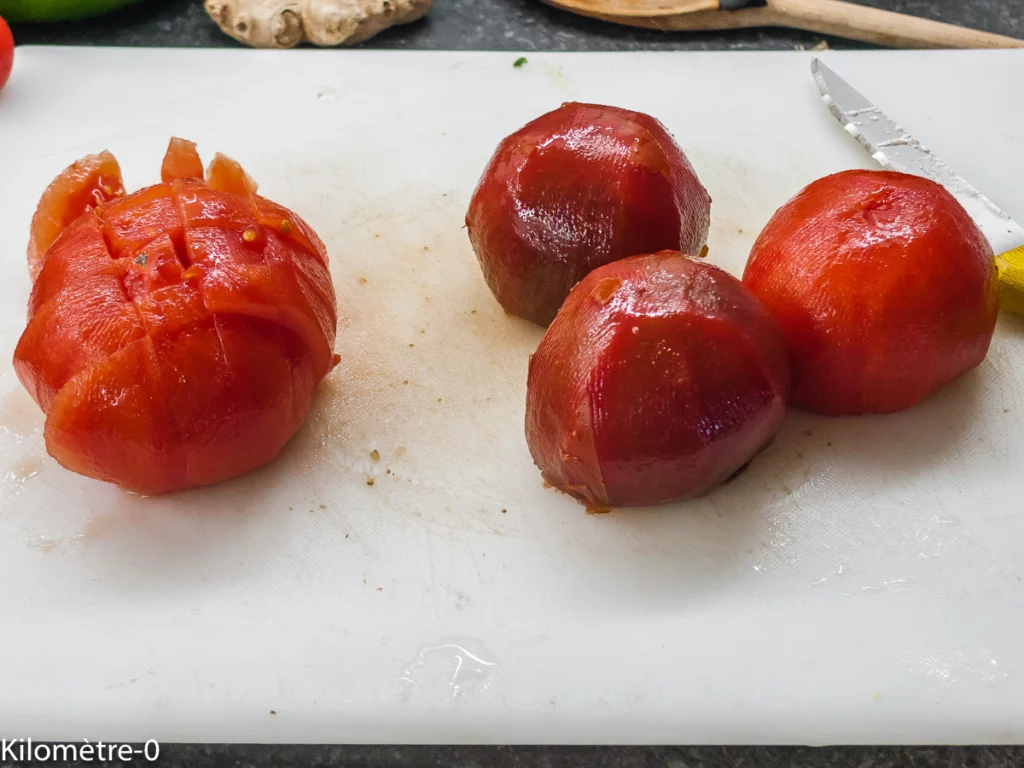 Sarrasin poêlé aux haricots verts et tomates - Étape 2