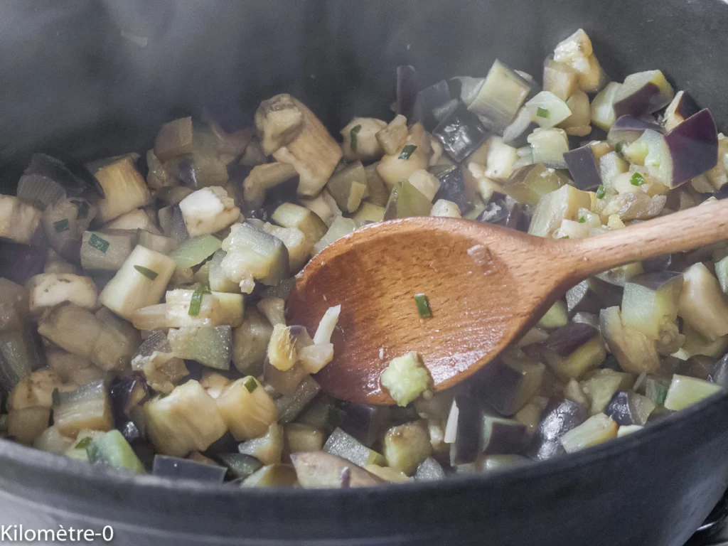 Bhujïa d&rsquo;aubergines (Inde) - Étape 7