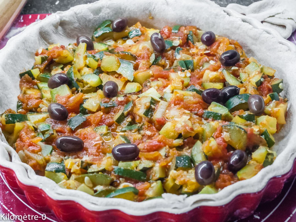 Pizza façon tarte aux courgettes - Étape 10