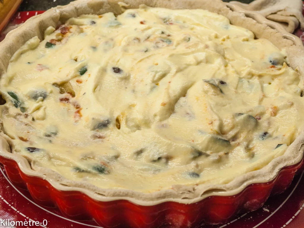 Pizza façon tarte aux courgettes - Étape 11