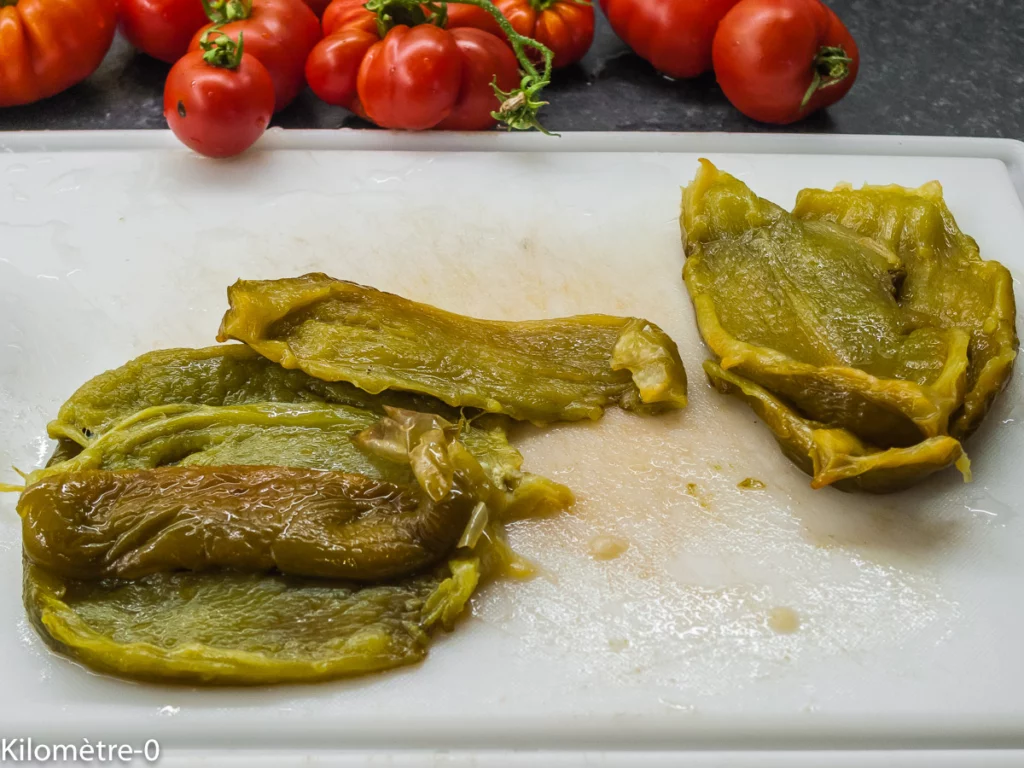 Salade de poivrons grillés et tomates (Maroc) - Étape 2