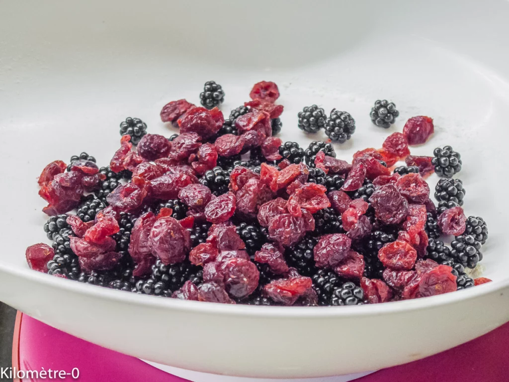 Gâteau du matin mûres cranberries - Étape 4
