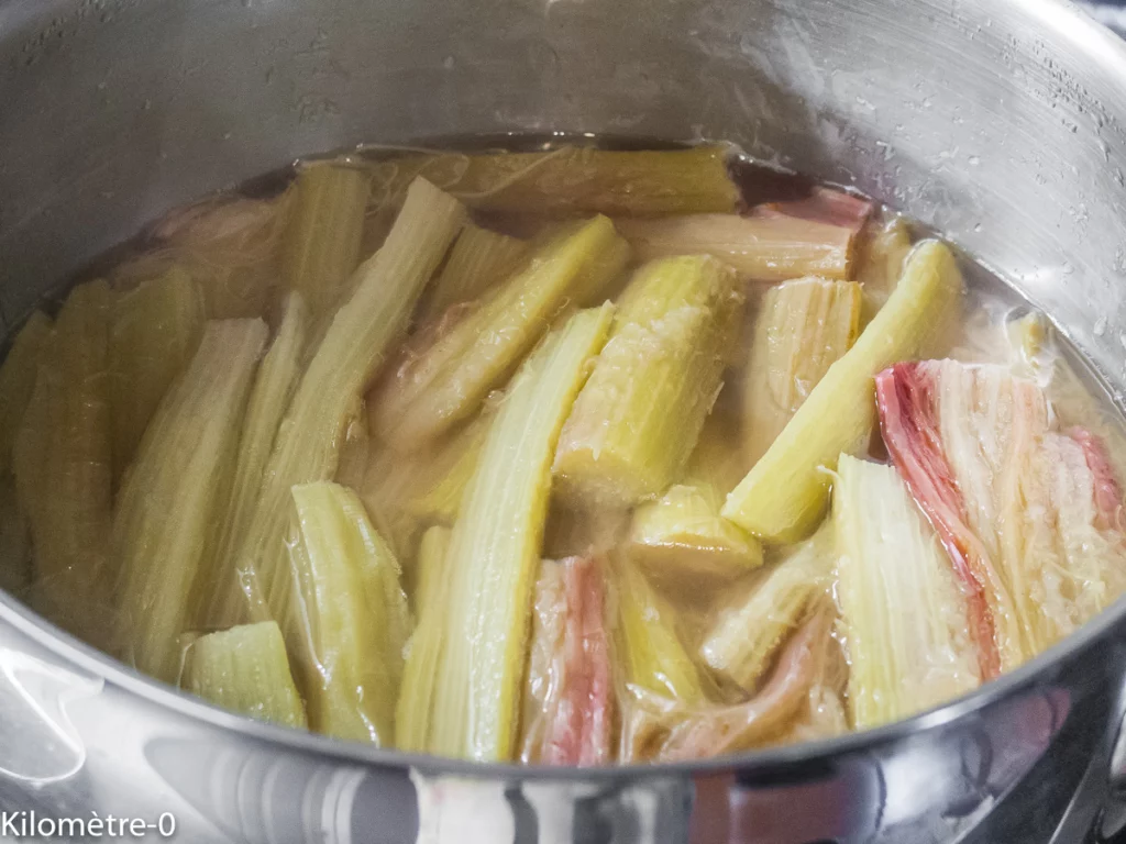Gâteau lorrain à la rhubarbe - Étape 1