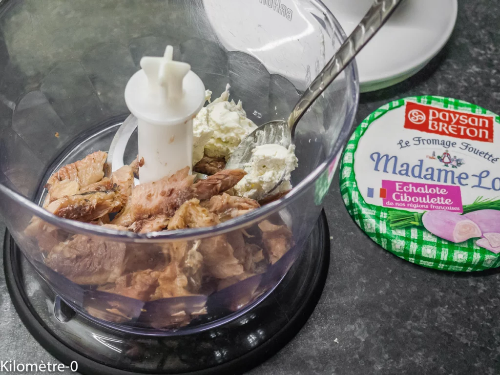 Courgettes apéro, mousse de sardine - Étape 1