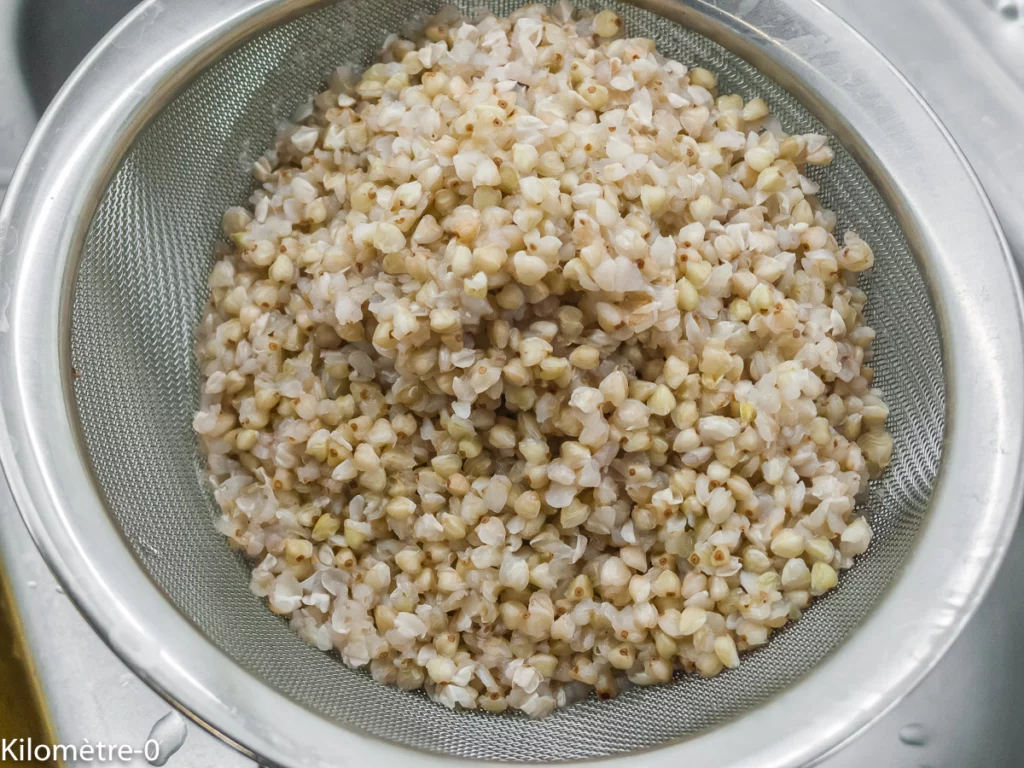 Sarrasin poêlé aux haricots verts et tomates - Étape 3