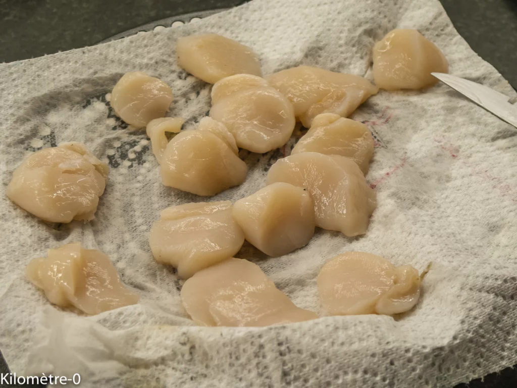 Salade de courgettes aux saint jacques - Étape 9