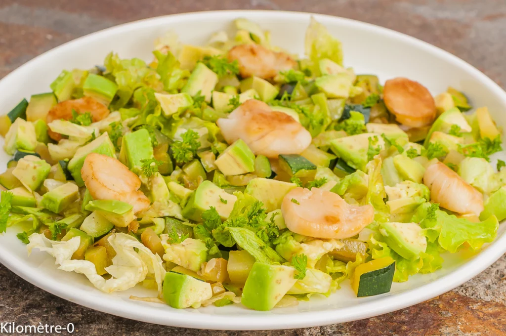 Salade de courgettes aux saint jacques - Étape 10