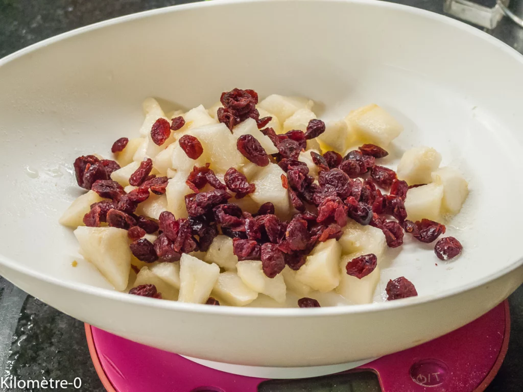 Gâteau du matin poires cranberries - Étape 4