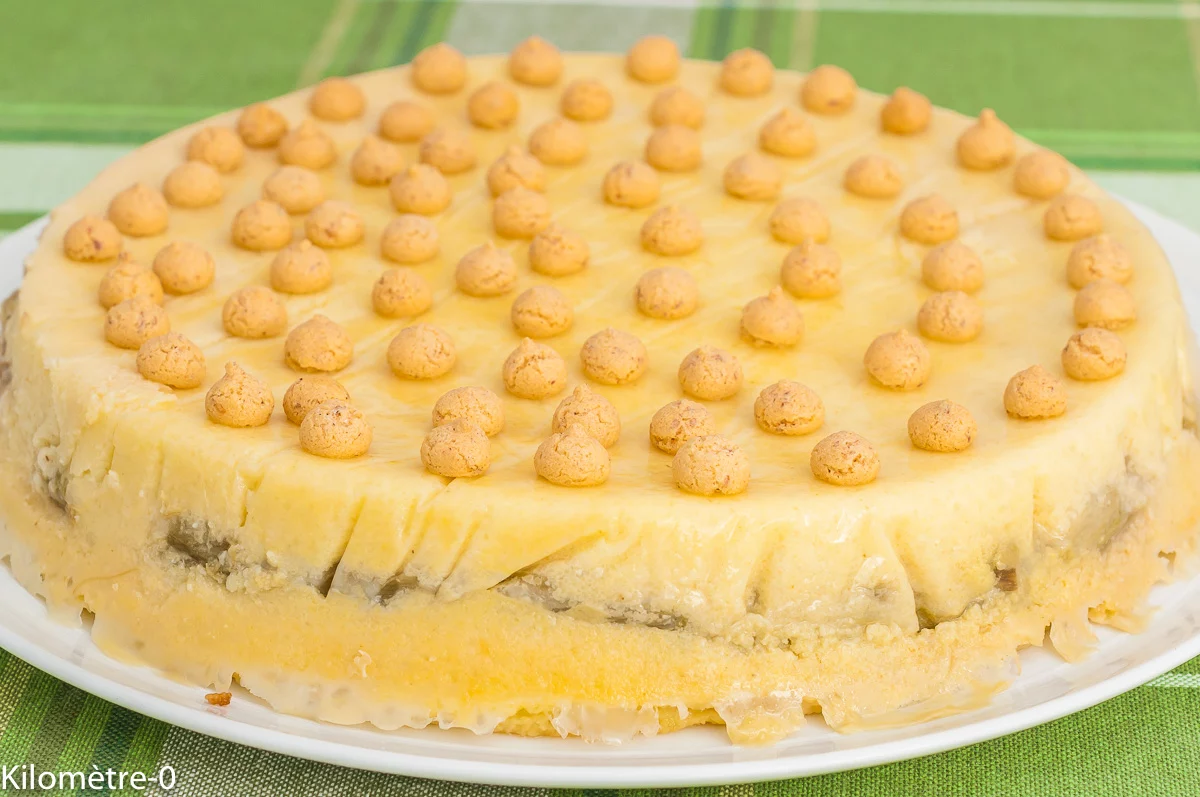 Photo de recette de Gâteau lorrain, lorraine, rhubarbe, dessert, facile, rhubarbe, fruit, semoule, laitage, bio, Kilomètre-0, blog de cuisine réalisée à partir de produits de saison et issus de circuits courts