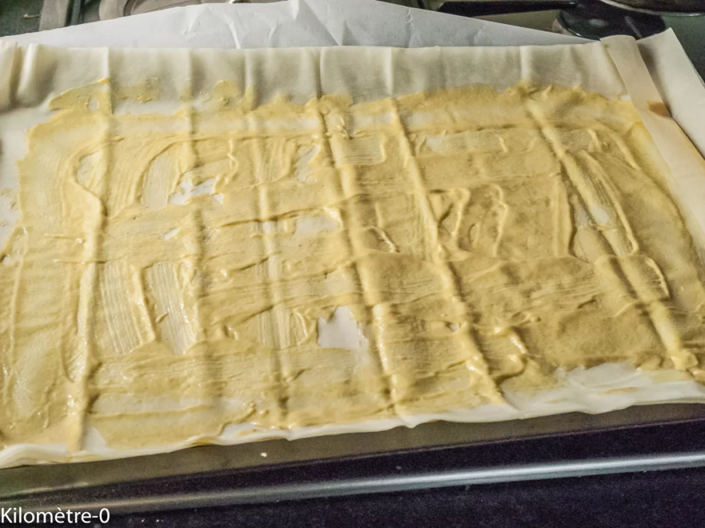 Tarte aux tomates sur feuilles filo - Étape 2