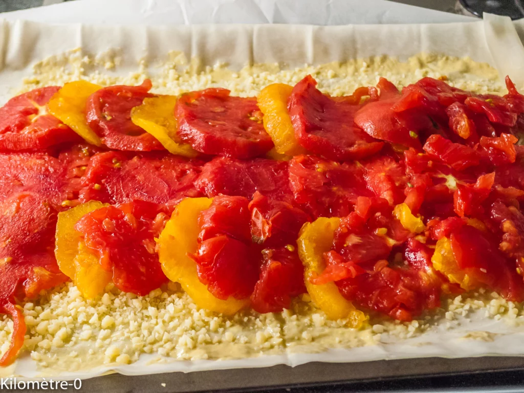 Tarte aux tomates sur feuilles filo - Étape 5