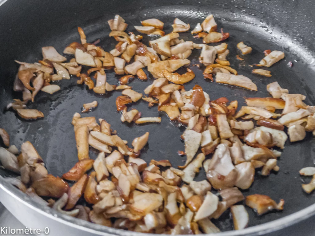 Courgettes farcies à la polenta et aux cèpes - Étape 1