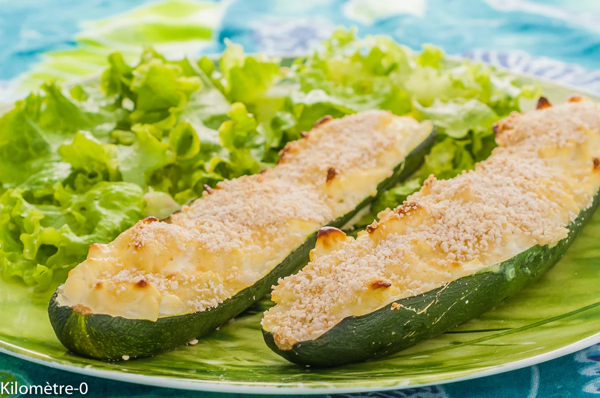 Photo de recette de cuisine italienne, Italie, fromage, ricotta, légumes farcis, facile, économique, cucina povera, légumes, courgette, farcie, bio de Kilomètre-0, blog de cuisine réalisée à partir de produits de saison et issus de circuits courts