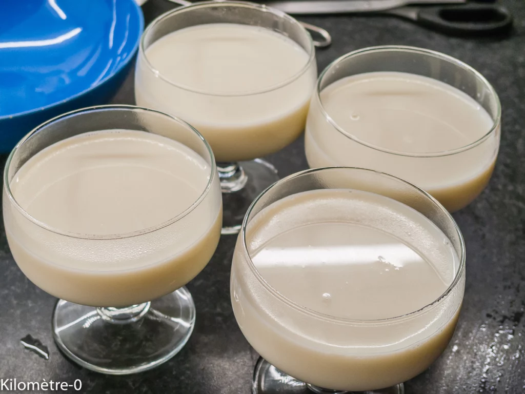 Panna cotta aux nectarines - Étape 3