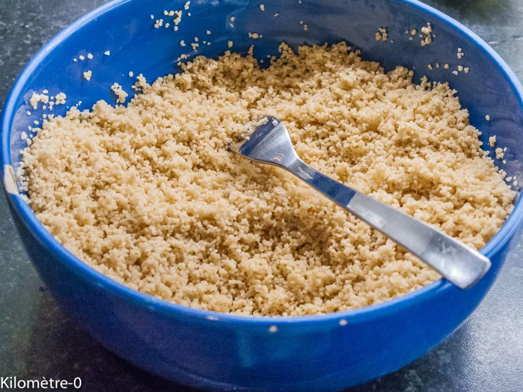Salade de poivrons grillés à la semoule - Étape 2