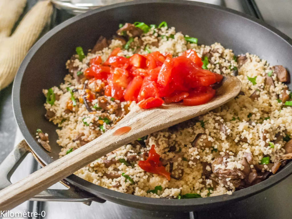 Chipolatas aux poivrons farcis aux cèpes - Étape 5