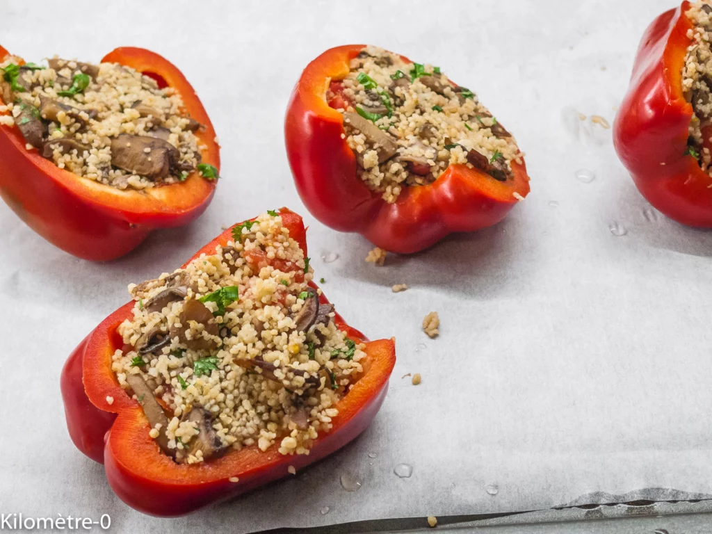 Chipolatas aux poivrons farcis aux cèpes - Étape 6