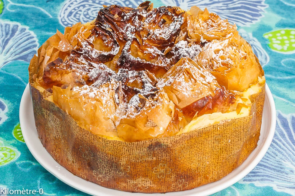 Photo de recette de gâteau, dessert, feuille de filo, fromager, laitage, américaine, Amérique, Etats Unis, facile, évonomique, Kilomètre-0, blog de cuisine réalisée à partir de produits de saison et issus de circuits courts
