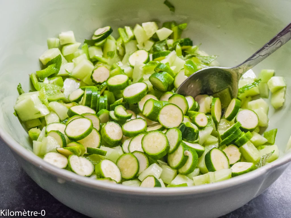 Salade verte estivale - Étape 3