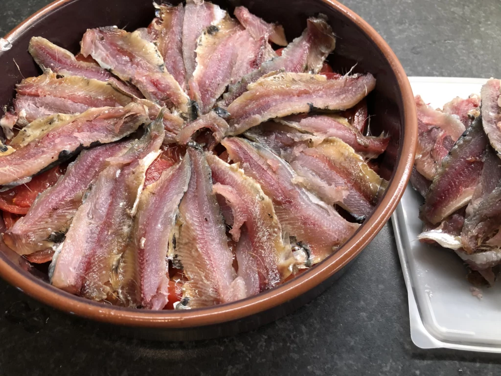 Tian de sardines - Étape 6