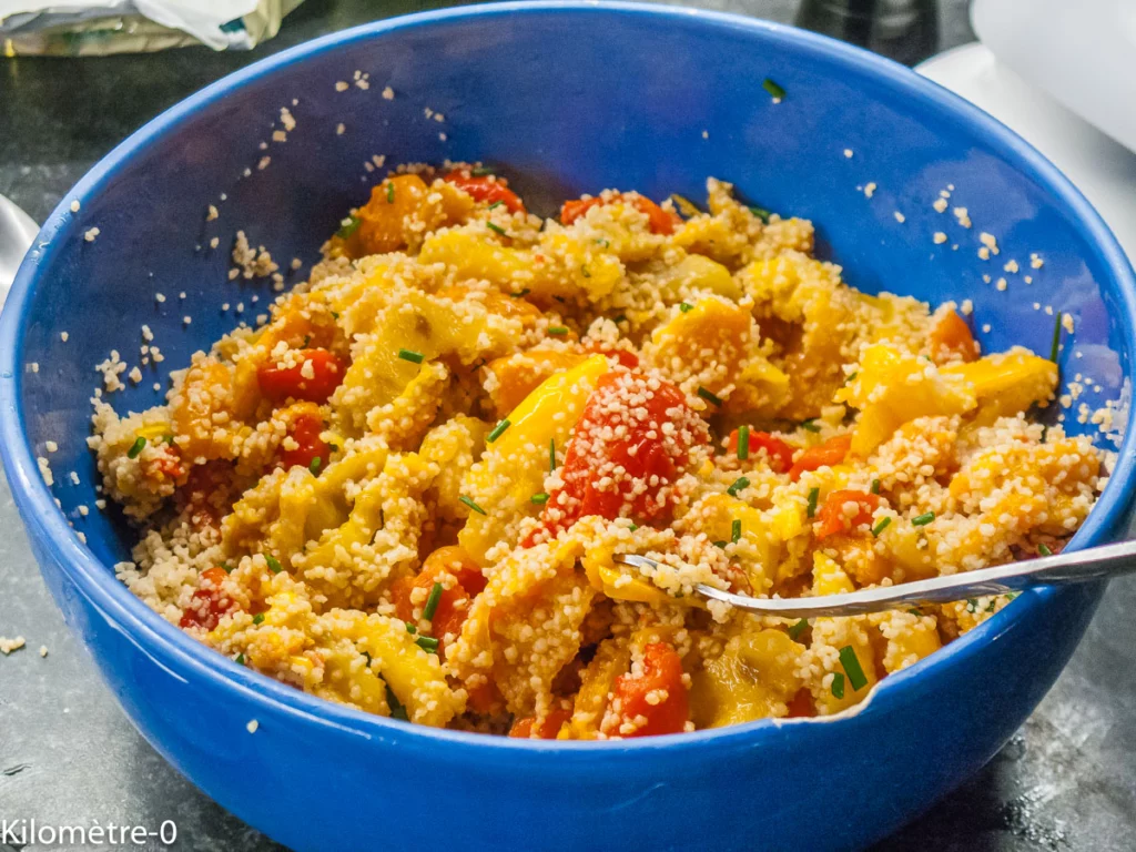 Salade de poivrons grillés à la semoule - Étape 3