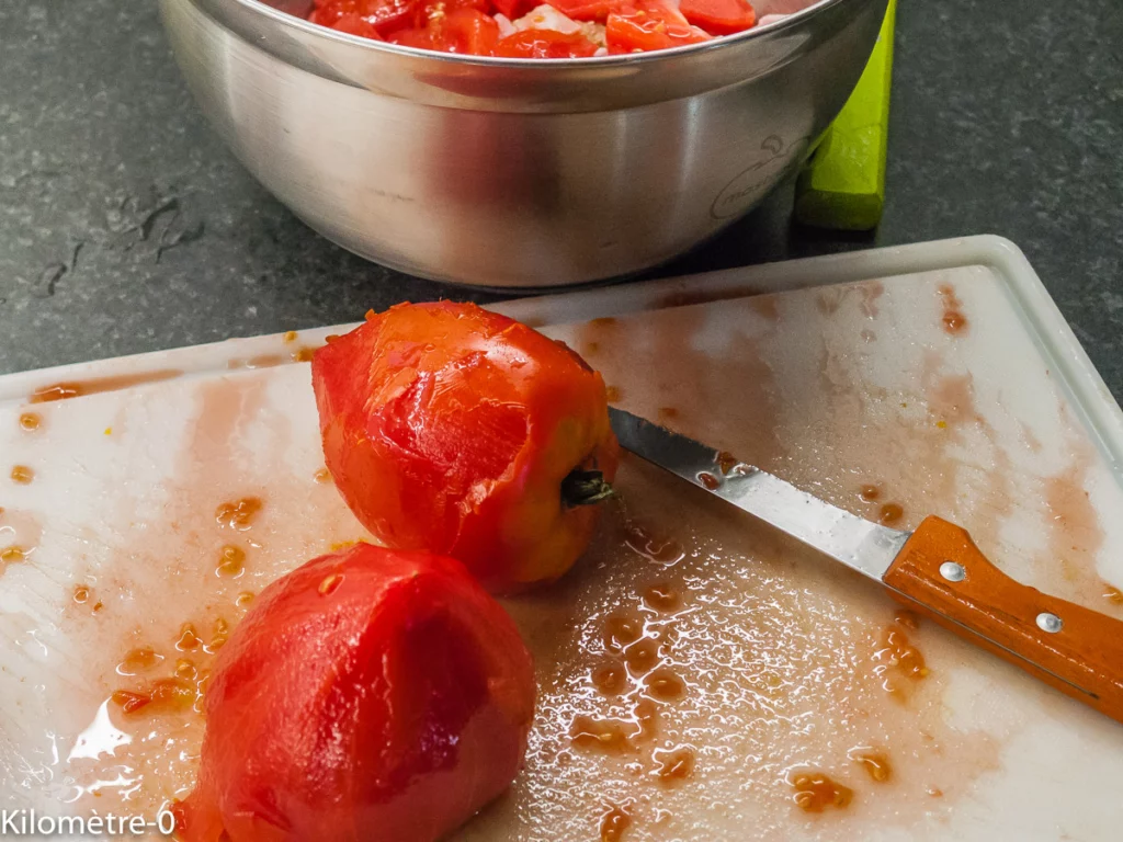 Salade de quinoa, haricots verts, tomates et jambon - Étape 5