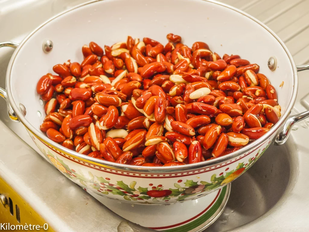 Salade de haricots rouges, sarrasin, tomates et concombre - Étape 1