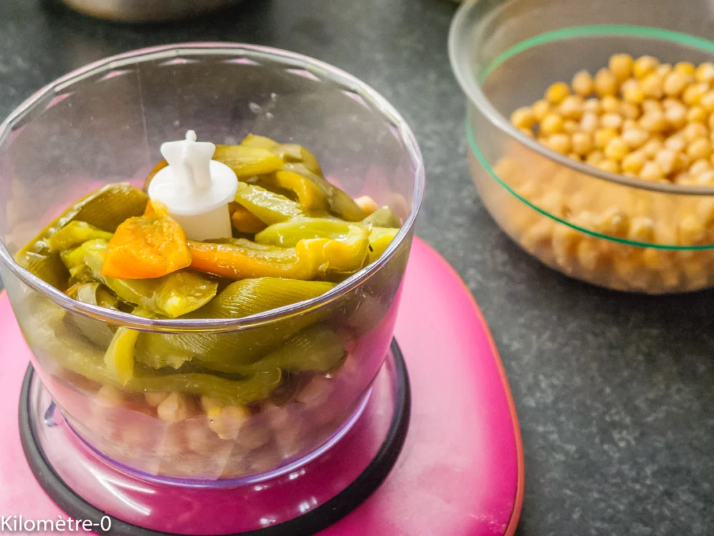 Houmous de poivron - Étape 3