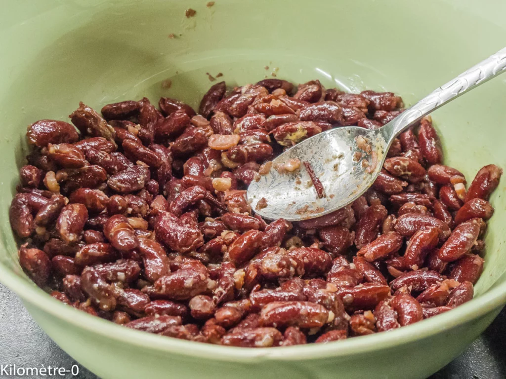 Salade de haricots rouges, sarrasin, tomates et concombre - Étape 3