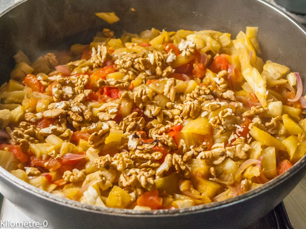 Aubergines farcies aux noix et à la fêta - Étape 7