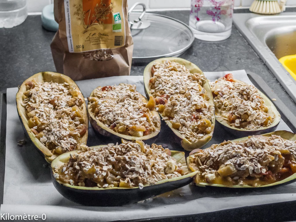 Aubergines farcies aux noix et à la fêta - Étape 12