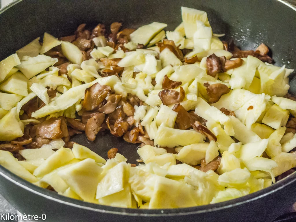 Courgettes farcies à la polenta et aux cèpes - Étape 5
