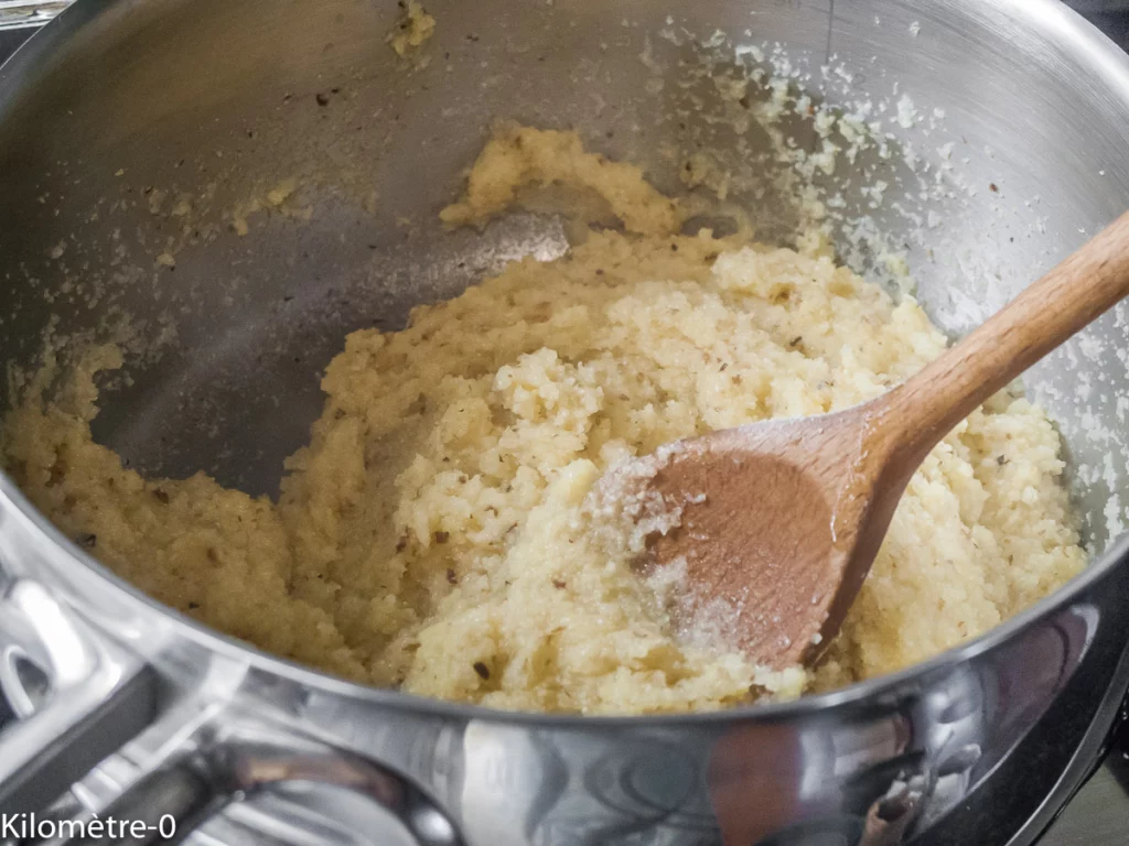 Courgettes farcies à la polenta et aux cèpes - Étape 6